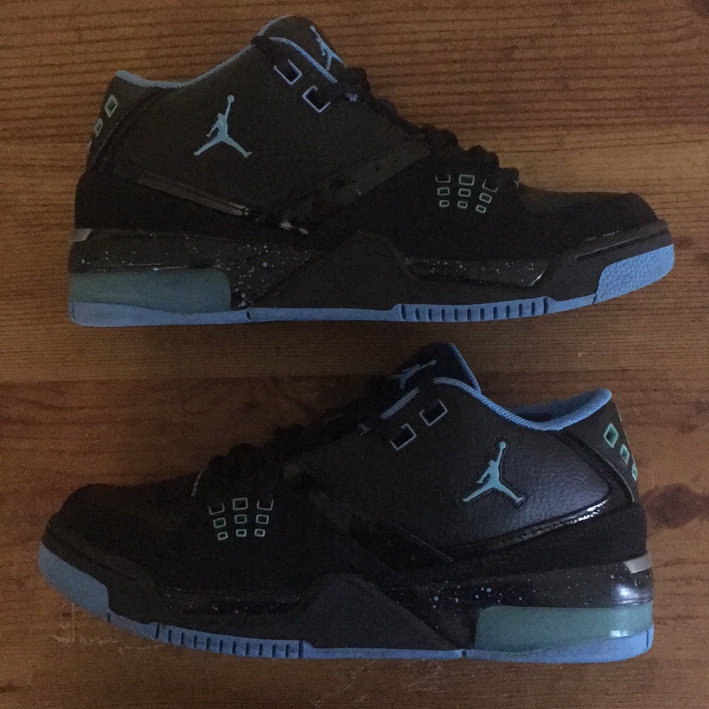 Black & Blue Jordan Sneakers Size 6.5Y